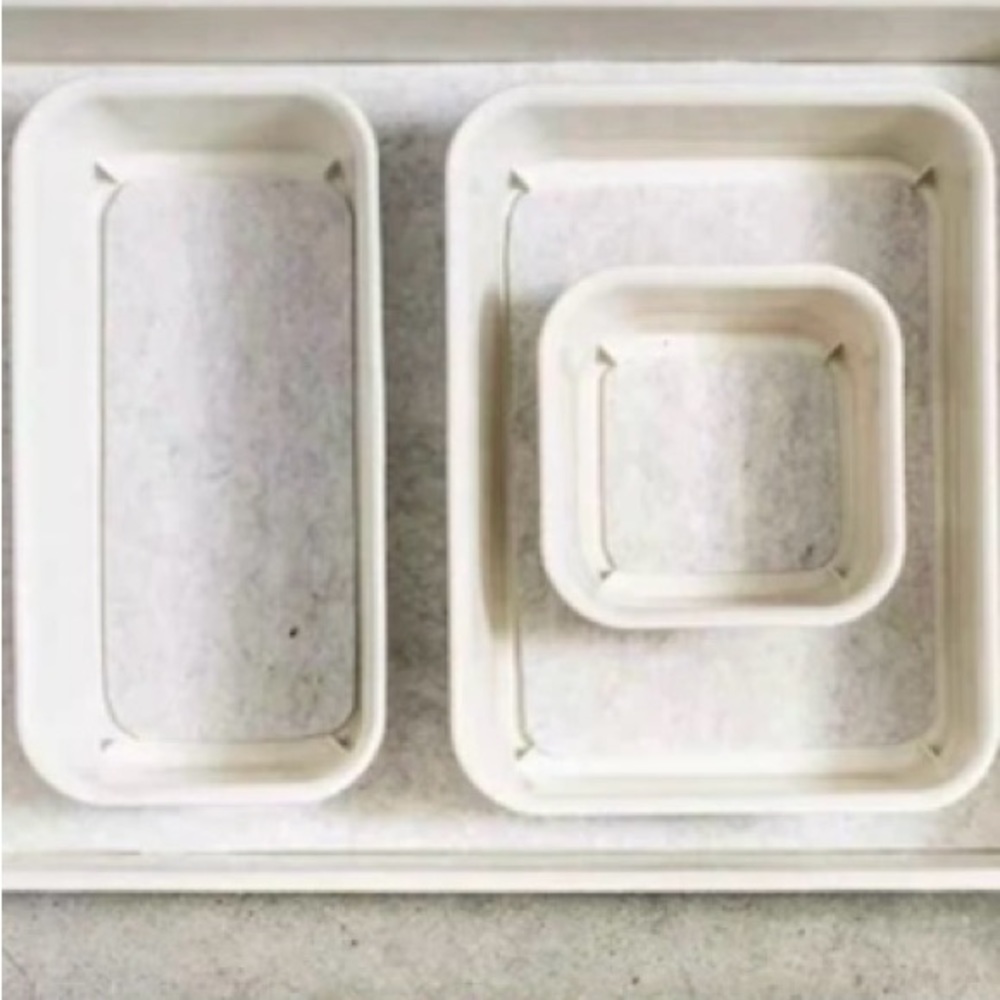 Perfect Set of 3 Organizer Bins - Cream Dot